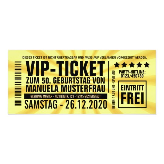 Einladungen Zum 50 Geburtstag Vip Zazzle De