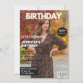 Einladungen zum 50. Geburtstag Zeitschrift Cover (Vorderseite)