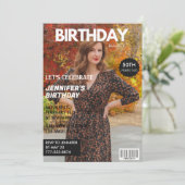 Einladungen zum 50. Geburtstag Zeitschrift Cover (Stehend Vorderseite)