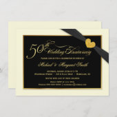 Einladungen zum 50. Hochzeitstag (Vorne/Hinten)