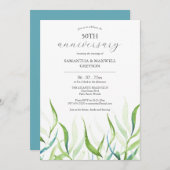 Einladungen zum 50. Hochzeitstag (Vorne/Hinten)