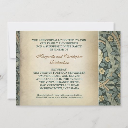 Einladungen zum 50. Hochzeitstag Foto (Rückseite)