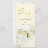 Einladungen zum 50. Hochzeitstag - Große Elfenbein (Vorderseite)