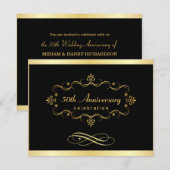 Einladungen zum 50. Jahrestag - Sondervereinbarung (Vorne/Hinten)