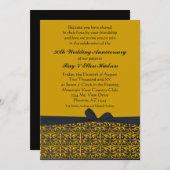 Einladungen zum 50-jährigen Black and Gold (Vorne/Hinten)