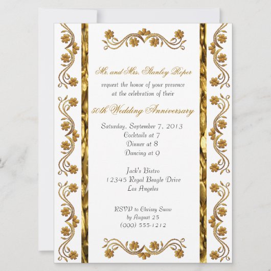 Einladungen zum 50-jährigen Jubiläum (Vorderseite)