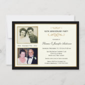 Einladungen zum 50-jährigen Jubiläum "Dann & Jetzt (Vorderseite)