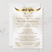 Einladungen zum 50-jährigen Jubiläum für Gold und (Rückseite)