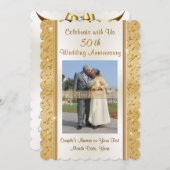 Einladungen zum 50-jährigen Jubiläum für Gold und  (Vorne/Hinten)