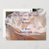 Einladungen zum 50-jährigen Jubiläum Party (Vorne/Hinten)