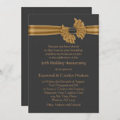 Einladungen zum 50. Jubiläum Gold Ribbon (Vorne/Hinten)