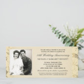 Einladungen zum 50. Jubiläum - Viktorianische Blüt (Stehend Vorderseite)