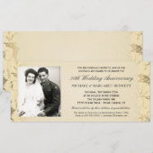 Einladungen zum 50. Jubiläum - Viktorianische Blüt (Vorne/Hinten)