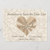 Einladungen zum 50. Jubiläum, Vorlagen für 5 Textf (Vorne/Hinten)