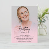 Einladungen zum 60. Geburtstag Geburtstag Abendess (Stehend Vorderseite)