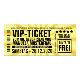 Vip Ticket Einladungen Zazzle De