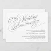 Einladungen zum 60. Hochzeitstag (Vorne/Hinten)