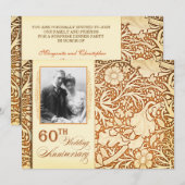 Einladungen zum 60. Hochzeitstag Foto (Vorne/Hinten)