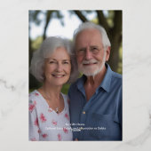 Einladungen zum 60. Hochzeitstag Schwarz (Rückseite)