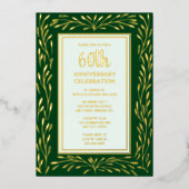 Einladungen zum 60. Jahrestag der Hochzeit Emerald (Vorderseite)