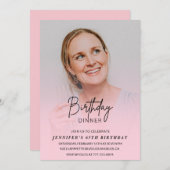 Einladungen zum 65. Geburtstag Geburtstag Abendess (Vorne/Hinten)