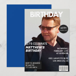 Einladungen zum 65. Geburtstag Männer Ihm Magazin-