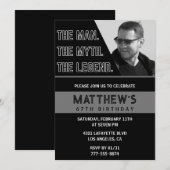 Einladungen zum 67. Geburtstag Black The Man The L (Vorne/Hinten)