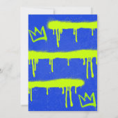 Einladungen zum 6. Geburtstag Boy Graffiti Spray (Rückseite)