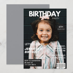 Einladungen zum 6. Geburtstag für ihre Zeitschrift