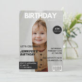 Einladungen zum 6. Geburtstag für ihre Zeitschrift (Stehend Vorderseite)