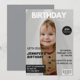 Einladungen zum 6. Geburtstag für ihre Zeitschrift