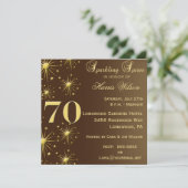 Einladungen zum 70. Geburtstag (Stehend Vorderseite)