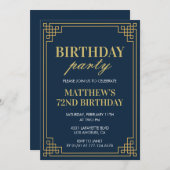 Einladungen zum 72. Geburtstag Geburtstagsparty (Vorne/Hinten)
