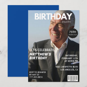 Einladungen zum 75. Geburtstag Männer Ihm Magazin-