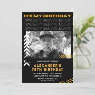 Einladungen zum 76. Geburtstag Männer Foto Sprayfa