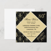 Einladungen zum 80.-89. Geburtstag (Vorne/Hinten)