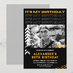 Einladungen zum 80. Geburtstag Männer Foto Sprayfa