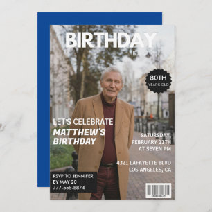 Einladungen zum 80. Geburtstag Männer Him Magazine
