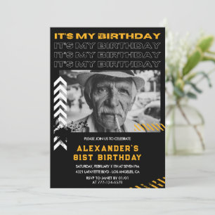 Einladungen zum 81. Geburtstag Männer Foto Spray A