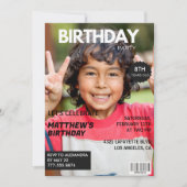Einladungen zum 8. Geburtstag für ihn Magazine Cov (Vorderseite)