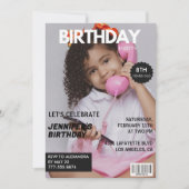 Einladungen zum 8. Geburtstag für ihre Zeitschrift (Vorderseite)