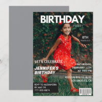 Einladungen zum 8. Geburtstag für ihre Zeitschrift