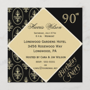 Einladungen zum 90.-99. Geburtstag