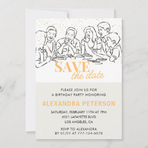 Einladungen zum 94. Geburtstag Save the Date Abend