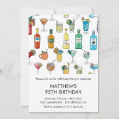 Einladungen zum 95. Geburtstag Cocktail Zeitgenöss (Vorderseite)