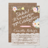 Einladungen zum 95. Geburtstag, Überraschung Party (Vorne/Hinten)