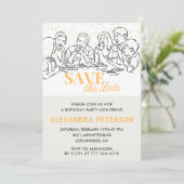 Einladungen zum 97. Geburtstag Save the Date Abend (Stehend Vorderseite)