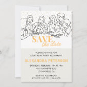 Einladungen zum 98. Geburtstag Save the Date Abend (Vorderseite)