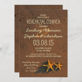 Einladungen zum Abendessen am Strand mit Seestern (Vorne/Hinten)