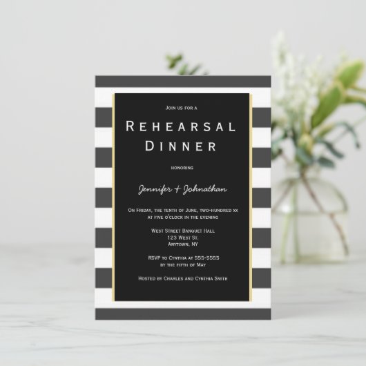 Einladungen zum Abendessen mit Probe (Stehend Vorderseite)